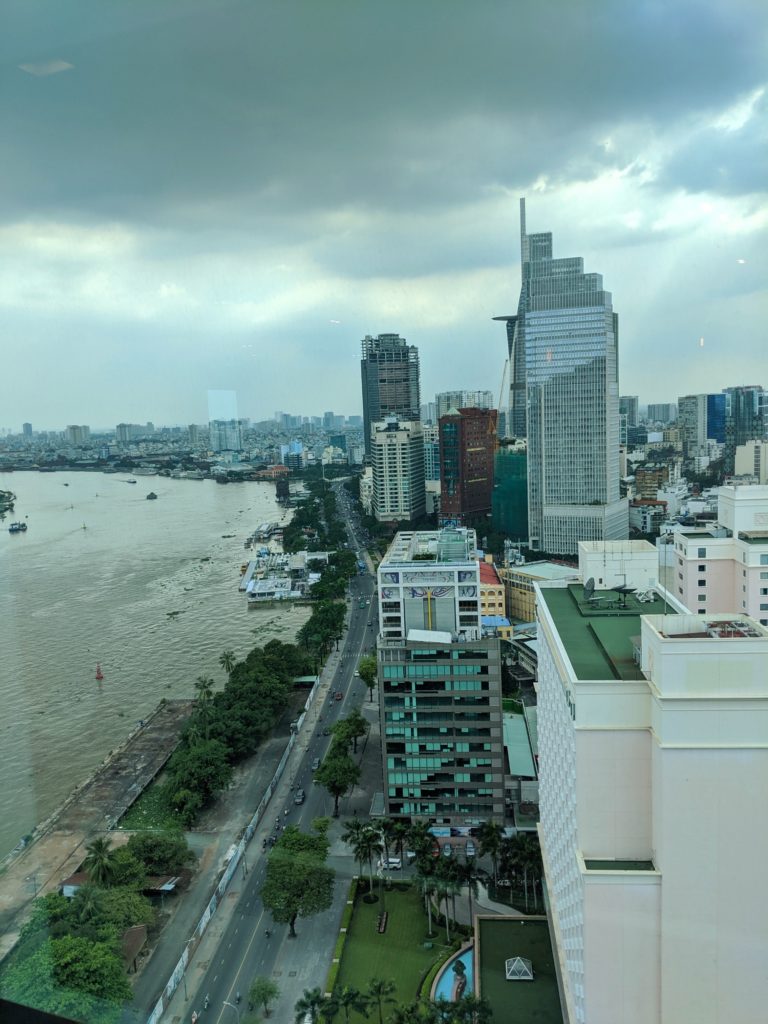 Saigon river from the hotel